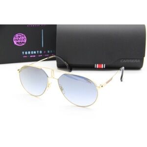Carrera 1025 SE Gold Blue Shaded Mirror Aviator Men Sunglasses Kappa Gumball3000
